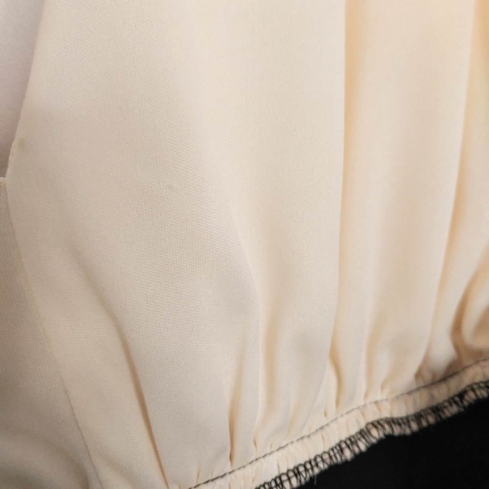 Line Up Y2k black & cream rhinestone halter jumpsuit. Size L - Picture 14 of 14